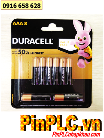 Duracell LR03 MN2400-B8, Pin AAA 1.5v alkaline Duracell LR03 MN2400-B8 (Up to 50% longer) /Vỉ 08 viên